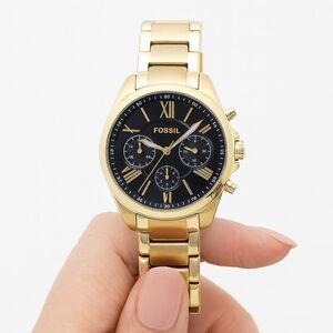 Fossil Gold Tone Grant Stainless Steel Men’s Wrist Watch